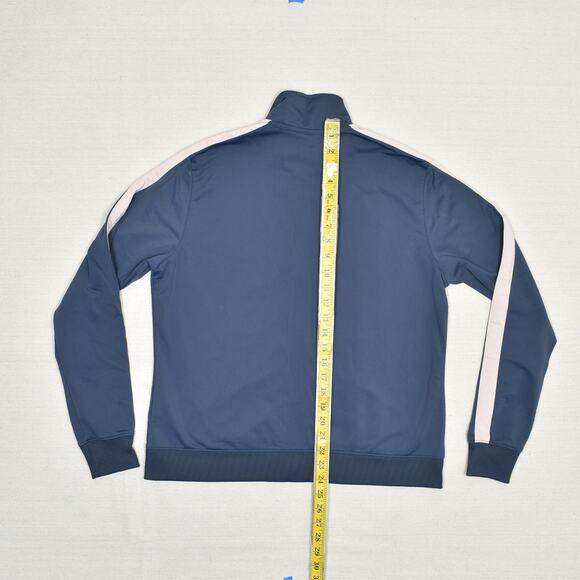 Nike Women Full Zip Active Athletic Jacket Polyester Blue Size L Pockets Solid - Picture 5 of 8